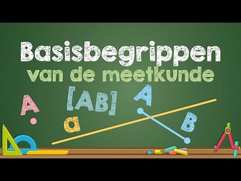 Basisbegrippen in de MEETKUNDE: punt, rechte, halfrechte, lijnstuk, drager ... (Wiskunde)