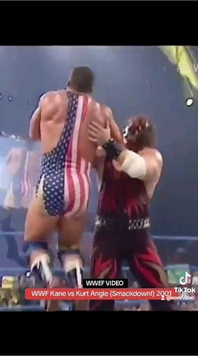 WWF Kane vs Kurt Angle, Smackdown! 2001