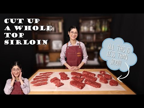 How to Cut a Whole Beef Top Sirloin | Butchery At Home