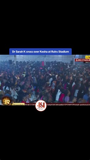 Dr. Sarah K Crosses Over Kesha at Ruiru Stadium