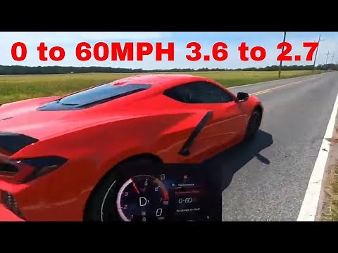 2020 Z51 C8 Corvette 0 to 60 acceleration, with without launch control