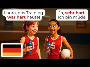 🇩🇪 High School Life in German | A1-A2 | Learn German Naturally | German for Beginners
