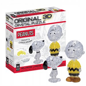 Snoopy and Charlie Brown Original 3D Crystal Puzzles by BePuzzled, Ages 12