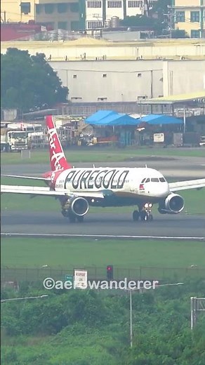 AIR ASIA A320-200 landing at Manila Airport #shorts #plane #airasia #a320 #landing #manila #flight