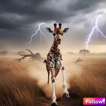 Baby Giraffe Saves Trapped Mother| Emotional Wildlife Rescue After Giant Tree Collapse