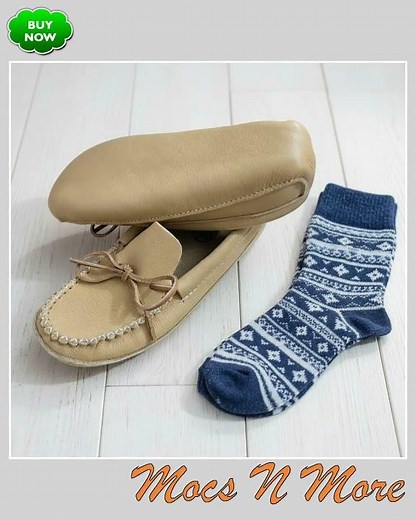 Men's Smooth Moose Hide Moccasins