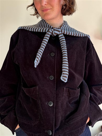 Salty Sailor Collar Knitting Pattern - Etsy