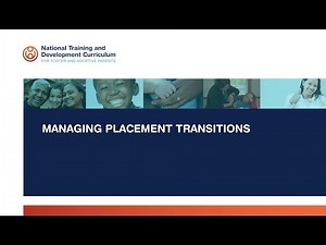 NTDC Right-Time Training – Managing Placement Transitions (audio description)