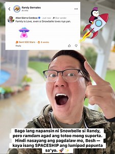 Randy Bernales, salamat sa pagdalaw at sa tahimik pero solid na suporta. Minsan hindi agad napapansin, pero kapag nakita ka ni Snowbelle… siguradong may biyayang darating. 🚀✨ Sa lahat ng patuloy na bumabakas — darating din ang tamang oras para sa inyo. Tuloy lang, Besh. 💙 FOLLOW MY PAGE: Pambansang BESH #fblifestyle #PambansangBesh | Allan Sierra Cordova