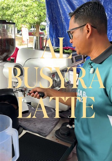 Saya tunjuk cara-cara nak buat Al Busyra Latte. #duashot | Latte Drink