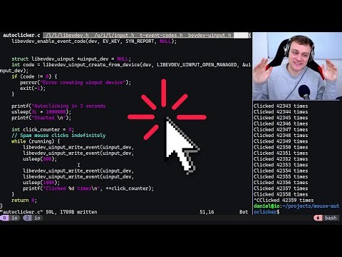 Coding a Mouse Auto Clicker in C