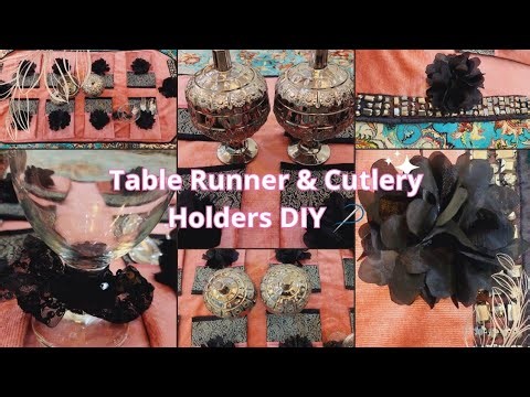Friendly Budget Table Runner & Cutlery Holders | Easy DIY Table Decor Ideas