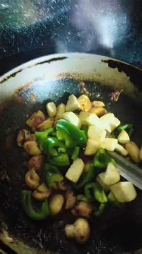 mushroom panner Simla mirch masala #algorithm #cooking #mushroom