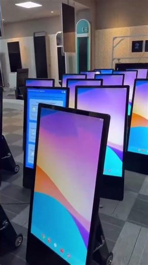 43″ Battery Powered LCD Digital Kiosk – Portable Android Advertising Display #digitaladvertising