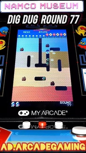 Dig Dug Level 77 My Arcade Micro Player