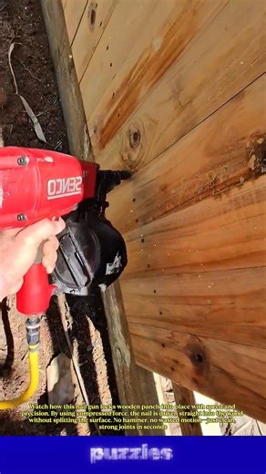 This Nail Gun Installs Wood Panels in Seconds 😱