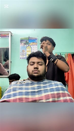 Scalp tingling Head Masaage💈Kid barber Massage - ASMR