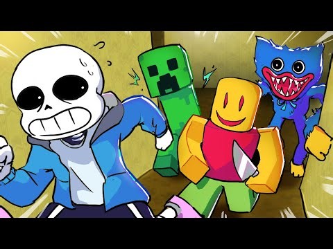 If SANS was in MINECRAFT, THE DIGITAL CIRCUS, ROBLOX and more! (24/7 Animation Livestream)