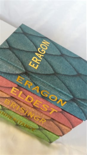 Rebinding The Inheritance Cycle series 🐉✨ #bookbinding #eragon #eldest #brisingr #inheritance
