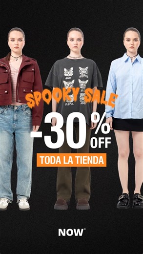 👻 SPOOKY SALE EN NOW 👻30% OFF en TODA la tienda 🖤 Solo por pocos días. No te quedes sin tu look favorito! 🌍 Delivery GRATIS desde S/150 💻 Compra segura online 📲 ¿Necesitas ayuda? Escríbenos aquí: https://wa.me/51936880310 | NOW