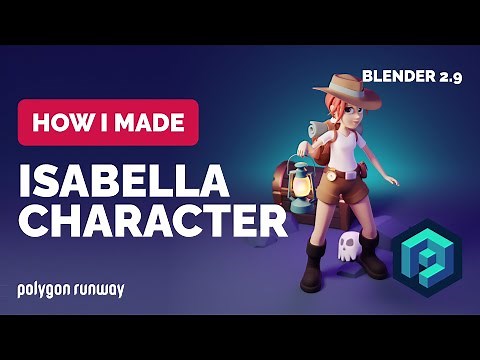 Isabella 3D Character Modeling in Blender 2.9