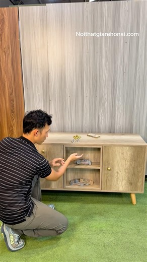 Smart TV Console Design with Hidden Storage #SecretStorage #HomeHacks #DIYProjects #ASMR