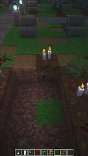 Building a grave in Minecraft #minecraft #shorts