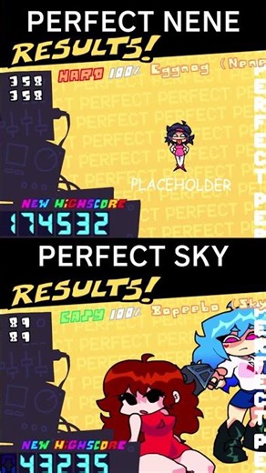 FNF PERFECT🙄 NENE vs SKY