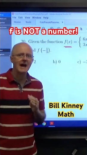 WHY 🧐 is FUNCTION NOTATION so CONFUSING?? (f is NOT a Number!)