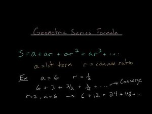 Geometric Series: Formula for an Infinite Sum