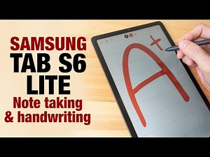 Samsung Tab S6 LITE note taking and handwriting demo