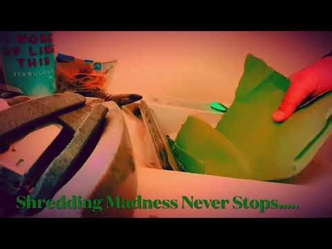 👍4K ASMR Machine Noise | Office Maintenance Works | Paper Shredding Vlog Day12