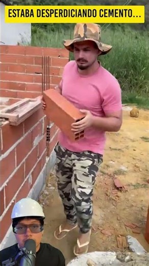 Estaba desperdiciando cemento… hasta que hizo esto 🧱💡 #construccion