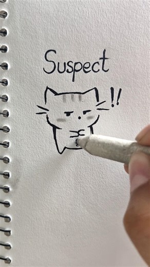 How to Draw Cute Anime cat tutorial #art #animeeart #drawing #shorts #howtodraw