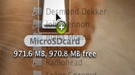 Load music onto a mobile phone