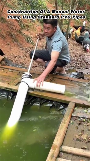 Construction Of A Manual Water Pump Using Standard PVC Pipes
