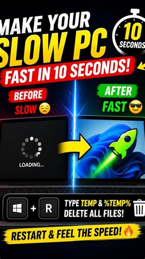 Try this to make your PC faster!🔥