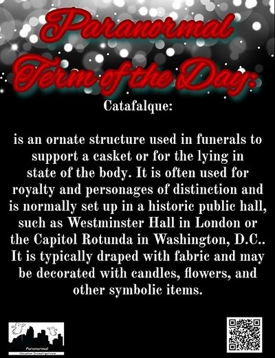 Paranormal Term of the Day: Catafalque