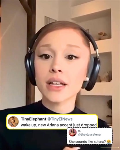Ariana Grande’s ever-evolving voice has the internet spiraling again — this time after fans noticed her speaking in what some are calling a “new accent” during the "Wicked" podcast. Some think she’s channeling Selena Gomez, others say she sounds exactly the same — but one thing’s for sure: Ari’s accents are becoming their own cinematic universe. Tap the link below to see more! 👇 https://www.buzzfeed.com/leylamohammed/ariana-grande-new-accent-goes-viral-wicked 📷: Wicked: The Official Podcast, T