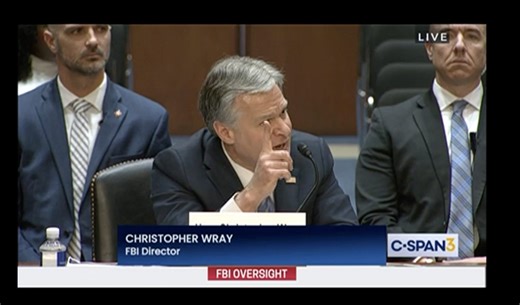 'Just a Minute!' FBI Director Wray Pushes Back As Hawley Tears Into Him With Allegations of Targeting Catholics