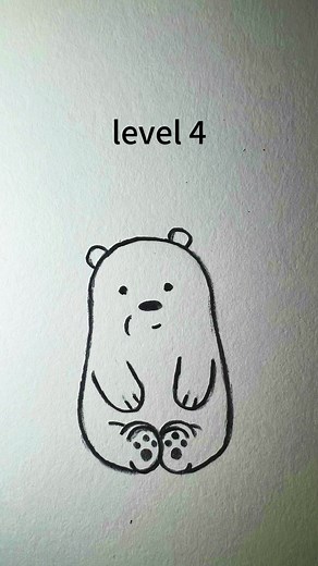 How to Draw Cute Ice Bear from We Bare Bears (Level Up!)