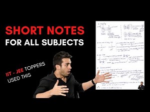 How to create short notes in 120 Seconds | IIT - JEE Toppers do it #Jee2022 #Jee2023