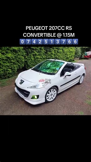 Peugeot 207 CC RS Convertible Available for Ksh 1.15M