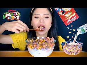 #01Request ASMR MUKBANG KELLOGG’S FROOT LOOPS // RASANYA KOK .....?? || ASMR INDONESIA