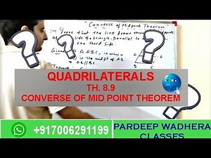 Converse of Mid Point Theorem by Pardeep Wadhera