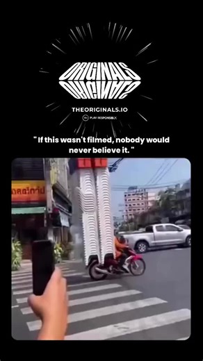 Draxy on Instagram: "#onlyoriginals #theoriginals This jaw-dropping scene looks unreal, but it actually highlights a very real and common reality in many densely populated cities: extreme improvisation in urban transport. The rider isn't defying physics—he's exploiting balance, low speed, and load distribution. Tall, lightweight items like stacked plastic chairs have a high center of gravity but relatively low mass, which allows them to sway without immediately toppling if the bike moves slowly 