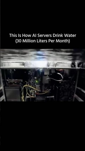 This Is How AI Servers “Drink” Water 😳💧