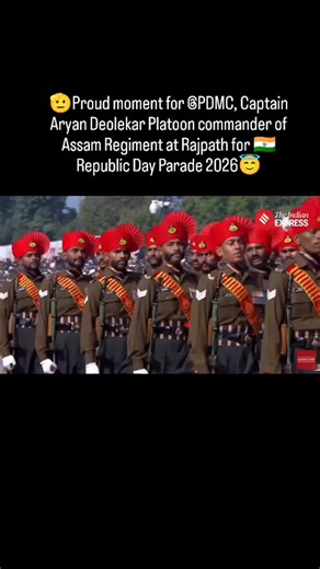 PDMC on Instagram: "🇮🇳 A Moment of Pride for All PDMC Cadets & PDMC Family 🇮🇳 On this Republic Day Parade 2026, it is a matter of immense pride that our Ex-Cadet Captain Aryan Deolekar is leading as a Platoon Commander of the Assam Regiment at the prestigious Rajpath Drill. This achievement is not just a milestone—it is a lesson for life: ✨ If you have the will, you can. ✨ Dream big, stay disciplined, and you will achieve. Aryan’s journey inspires every PDMC cadet to believe in themselves, t
