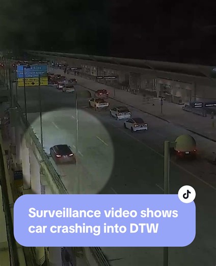 Car Crashes into Detroit Metro Airport: Latest Footage