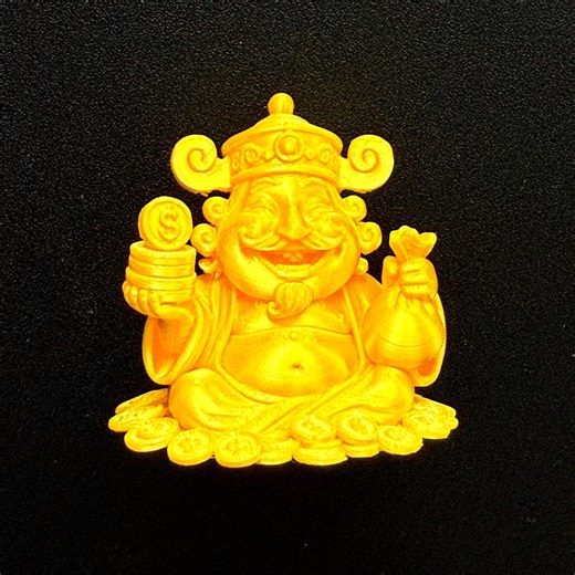 Lucky Laughing Buddha Figurine • God of Wealth • Prosperity and Abundance Altar Decor - Etsy